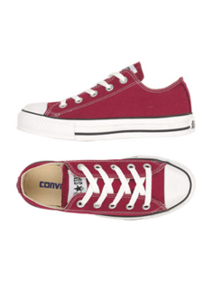 Бордовые низкие Converse