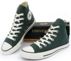 Темно-зеленые высокие Converse